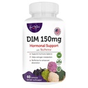 Dámské DIM Complex 150mg - Bioperine Estrogen Balancing pilulky pro menopauzu a horké záblesky Relief Support Hormonal Acne Výkonný dodatek - 60 Kapsle - Vyrobeno v USA