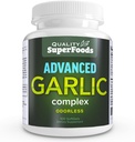 Advanced Garlic Complex - Quality SuperFoods (100ct) Maximální síla Complex Obsahuje směs Odorless česnek (Allium sativum), Petrselinum crispum, a chlorofyll.