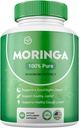 Moringa Prášek Kapsle - Čisté Nutrient- Rich Moringa Prášek - Přírodní zelené antioxidant Superfood - Podporuje energii, zdraví pokožky, Gut zdraví + - w / Essential vitaminy a aminokyseliny (balení po 1)