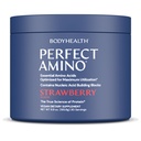 BodyHealth PerfectAmino Powder - BCAA and EAA Powder for Pre and Post Workout - Amino acid Energy Drink for men and women to Support Lean Muscle and Recovery - Jahoda - 30 Služeb
