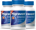 Vita Sciences Migravent - Advanced Nutritional Formule with Magnesium, CoQ10, Vitamin B2 a PA- Free Bur pro neurologickou a cévní podporu - 60 Kapsle (balení po 3)