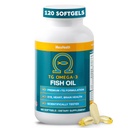 Macuhealth Omega 3 Fish Oil - 1100mg DHA, 1100mg EPA, Eye & Brain Health Supplement, Triglyceridová formule, 120 Softgels