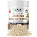 AKI American Ginseng Powder with 4% Ginsenosids - Ideální s kávou, nápoje jako Smoothies - Balení po 1 (1.5oz / 42.5g)