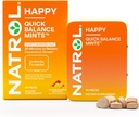 Natrol Quick Balance Happy Mints, Příležitostně Stres Relief Dodatek, 30 Mints, 15 Day Supply