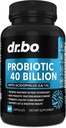 Probiotický doplněk 40 miliard CFU - Lactobacillus Acidophilus Probiotika pro ženy a muže Kapsle - Gluten Free Probiotika pro stravitelné zdraví pilulky s Bifidobacterium, Plantarum, Paracasei, FOS