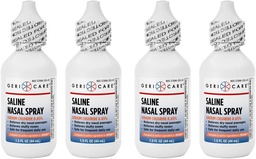 GeriCare Saline Nasal Spray 1, 5 FL OZ Moisturising Chlorid sodný 0, 65% (balení po 4)