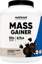 Nutricost Mass Gainer Cookies N Cream Flavor, 6.9 LBS, 50 Grams of Protein Per Serving - Non- GMO