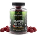 BuckLEBURY 9-in-1 Natural Saw Palmetto Gummies s Malina & Granátová Flavor - Plant- Based Prostate Supplementary Supplementary for Mens Blinder Health, Hair Growth & Močová podpora - 60 Gumy