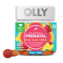 OLLY Prenatal Multivitamin Gummy, podporuje zdravý růst a vývoj mozku, kyselina listová, vitamín D, Omega 3 DHA, Žvýkací doplněk, Citrus Berry Flavor, 30 denní zásobování - 60 Počet