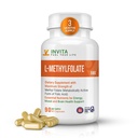 INVITA L-methylfolát - profesionální síla aktivní methylfolát - 5-MTHF dodatek pro energii, nádech a imunitní podporu - Non GMO, gluten zdarma, žádné plnidla (5 Mg)