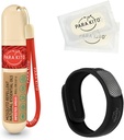 PARA 'KITO Mosquito Repelent Bundle, 1 Mosquito Repelent Náramek, 1 Roll- on Gel, Bug Repelent Náramky, Nositelné Mosquito Repelent Device, Black