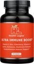 Zdravotní logika! Kapsle s vitaminem C, zinek, bezinky, vitamín D, lysin, Echinacea, a Houbová extrakt pro silnou antioxidační imunitní podporu, 60 Veggie Caps