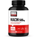 FORCE FACTOR Niacin Vitamin B3 na podporu buněčné energie a kardiovaskulární zdraví, Niacin 500mg Heart- Health dodatek, Vegan, No Gelatin, Non- GMO, 100 Zeleninové kapsle