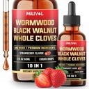 10in1 Wormwood Liquid Drops with Wormwood, Black Walnut, Whole Cloves & 7 More - Podpora trávicí, imunitní - 2 Fl Oz - 60 dní