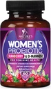Probiotika pro ženy 60 miliard CFU - 16 Stravovací šňůry, Prebiotika a brusinky, PH rovnováha, Digestivní zdraví, Vaginální a imunitní podpora, Womens Probiotic pro Gut zdraví, Stabilní - 60 Kapsle