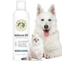 Wholistic Pet Organics Salmon Oil: Deep Sea Wild Aljašský losos olej pro psy a kočky - Přírodní Omega 3 Dog Fish Oil Dodatek s EPA a DHA pro pleť, kabát, srdce a nervový systém zdraví