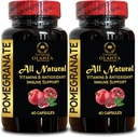 Granátový extrakt - Antioxidant a zdravé stárnutí Program, imunita a společná podpora, Ellagic Acid dodatek, Granátové polyfenoly, high- Potency Granátové tablety - 2 láhve 120 Kapsle