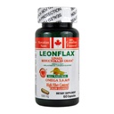LEONFLAX, 100% Authentic Canadian Flax Seed, Zlepšit své stravitelné zdraví, 60 Kapsle, Lahvička