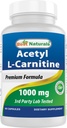 Nejlepší Naturals Acetyl L- karnitin 1000mg Kapsle, 60 Počet