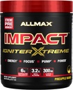 ALLMAX Nutrition - Impact Igniter Extreme Pre Workout Powder - with Citrulline Malate, Beta - Alanin, Caffeine, Taurin, and, Betaine anhydric (Ananasové mango)