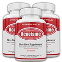 3 Pack- Vitamin doplňky pro Acne Treatment - Hormonální Pimple tablety k čištění olejové kůže pro ženy, muže, dospívající a dospělé