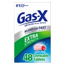 Gas- X Extra Strength Chewable Gas Relief Tablets with Simethicone 125 mg, Cherry - 48 Count