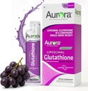Aurora Nutrascience Micro- Liposomal Liquid Glutathione, Imunity & Antioxidant Gut Health Supplementary Supplementary, 500 mg per Serving, gluten Free, Non- GMO, Sugar- Free, 10 Single- Serve Packets