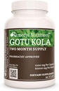 Remedy je výživa Gotu Kola (Brahmi) 124; 1000 mg, 60 Vegan Kapsle Bylinné dietní dodatek 124; Dva měsíce dodávky