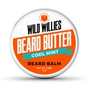 Wild Willies Premium Beard Ball pro muže, Leave-In Butter Conditioner s organickými složkami, Podpora růstu, Odstraní ltch & luff - Obnovuje vlhkost - Cool Mint, 2 Oz