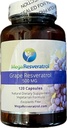 Mega Resveratrol Red Grape Skin, Piceid Resveratrol, Water- Soluble / High Absorption / Boosts Nitric Oxide. 500 mg na tobolku. Čistota ověřena. NO Toxické "neaktivní" ingredience. Keto, Vegan, Non-GMO.