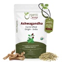 Organic Way Ashwagandha Root Cut & Sifted (Witania somnifera) - Organic & Kosher Certified CLAN124; Vegan, Non GMO & gluten Free CLAN124; USDA Certified CLAN124; Původ - Indie (1 / 4LBS / 4Oz.)