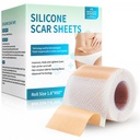 Silikonové Jiskrové listy, Silikonové Jiskry Páska (1.6 "x 60" Roll-1.5M), Silikonové Jiskry Páry, Profesionální Jiskry Odstranění listy pro chirurgické Jizvy, Keloid, C-Section, Burn et