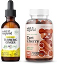 Divoká a organická kurkuma zázvor tinktura 2 fl oz & Tart třešňové gumy