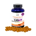 C60 Kompletní - Carbon 60 (Fulleren) s černým semenným olejem a kurkuminem - Antioxidační doplněk - pro dlouhověkost a kognitivní funkce - Všechny přírodní - 150 Gel kapsle