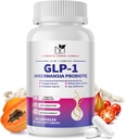 Akkermansia Probiotický dodatek pro ženy a muže, přírodní prebiotika pro trávicí, Gut Health, Energie, Celkové zdraví, Dědičný dodatek se Soy lysplavones, Bromelain, 60 Kapsle