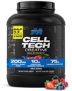 MuscleTech Creatine Monohydrát Powder - Cell- Tech Creatine Powder Post Workout Recovery Drink, Muscle Builder & Musclebuilding Creatine Dodatek - Ovocný punč, 6 liber (56 Serv) - Balení květen Vary