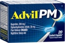 Advil PM (20 Count) Pain Reliever / Nighttime Sleep Aid Coated Caplet, 200mg Ibuprofen, 38mg Difenhydramin