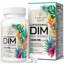 Lipozomální DIM dodatek - 1500 mg ženské DIM doplněk - Estrogen doplňky Obsahuje vitamín E, Večerní Primrose, Black Cohosh, Omega-3 mastné kyseliny