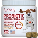 Probiotika pro psy - Hot Spot Remedy pro psy + Prebiotic - Psí alergie Chews - Zlepšit stravovací & Upset Tummy, Relieve Gas & Diarhea, Psí Probiotika a trávicí enzymy, 120 Psí Probiotické Chews
