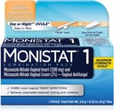 MONISTAT 1- Dávka kvasinková infekce Léčba, 1 Ovule Vložit & Externí itch krém