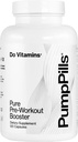 Pumpills Nitric Oxide Doplňky pro muže a ženy - L Citrulline L Arginine dodatek - Stimulant zdarma Předcvičení pilulky - Nitric Oxide Booster - Vegan, Paleo, Keto (120 Kapsle)