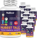 NuBest Tall 10 + Premium Kostní Pevnost Formule, Zvýšená imunita a celkové zdraví pro věk 10 + s vápníkem, Vitamin D3, Vitamin K2, a Multivitamins Př