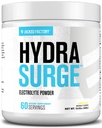 Jacked Factory HYDRASURGE Electrolyte Powder - Hydratační dodatek w / Key Minerály, Himalájské mořské soli, kokosová voda - Keto Friendly, přirozeně slazené - 60 Služební, Lemonade