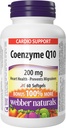 Webber Naturals Coenzym Q10 (CoQ10) 200 mg, 60 Softgels, High Potency Antioxidant Supplement, pro srdeční zdraví a buněčnou výrobu energie, 60 denní dodávky, gluten zdarma