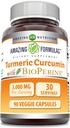 Amazing Appendias Turmeric Curcumin s Bioperine 3000 mg Per Serving CLAS124; 90 Veggie Kapsle Dodatek CLAS124; Non- GMO CLAS124; Gluten zdarma CLAS124; Made in USA