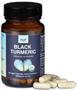 NUF - Organic Black Turmeric 350mg Cell Root Vegan Capsules - US Grown - Gluten Free - Non GMO- Společná podpora - Zdravá zánětlivá odpověď - Správná imunitní funkce