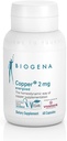 Biogena Copper 2 mg Energized - ve snadno absorbované a dobře tolerované Citrátové formě - 60 tobolek