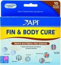 API 2 Balení Fin a tělo lék Freshwater Fish Medication Powder for Treatment of Bakterial Disease, Treats Body Slime, Eye Cloud, Fin and Tail Rot, and Gill Disease (10- Count) (2 položky)