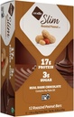 NuGo Slim Dark Chocolate Pečené oříšky, 16g protein, 2g cukr, 7g Fiber, Low Net Carb, Keto Friendly, Gluten Free, 12 Počet