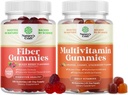 Svazek žvýkaček pro dospělé - Chicory Root Supplement s prebiotickou pro Gut & Digestive - Cukr zdarma & Vegan a multivitaminové žvýkačky pro dospělé - Halal Multivitamin Gummy s B12 Biotin